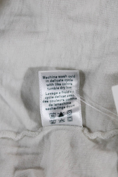 Re/Done Women Basic T-Shirt White Cotton Crew Neck Short Sleeve Size S
