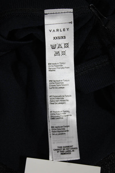 Varley Women Basic Sleeveless Tank Blue Polyamide Round Neck Size XS