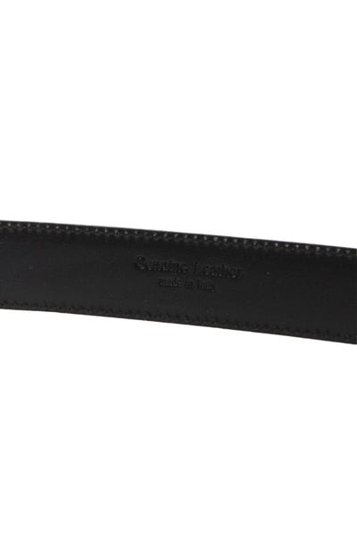 Ralph Lauren Womens Leather Square Buckle Classic Belt Black Size 38