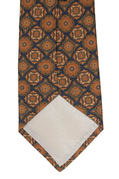 Nickerson Mens Abstract Print Classic Tie Orange