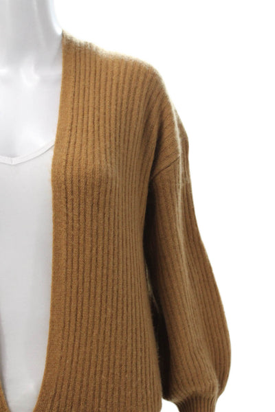 Velvet by Graham & Spencer Womens Cashmere Cardigan Brown Size S