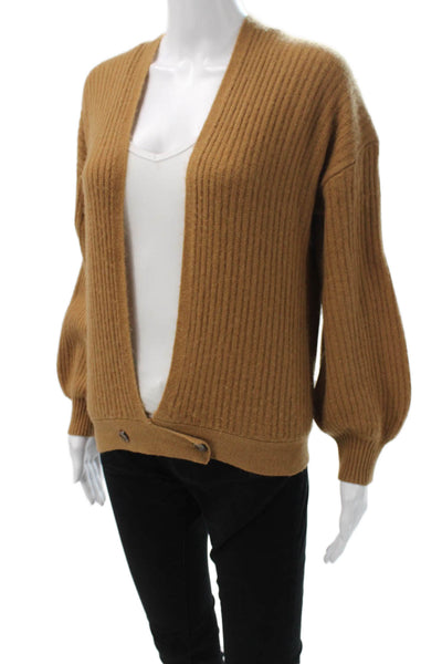 Velvet by Graham & Spencer Womens Cashmere Cardigan Brown Size S