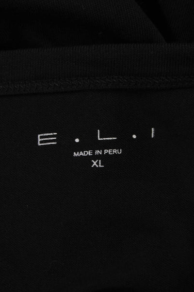 E.L.I Teens Cardigan Sweater Pima Cotton Round Neck Long Sleeve White Size XL