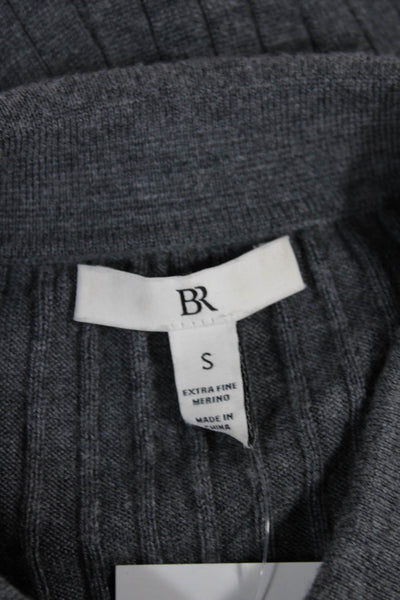 Margaret OLeary Womens Collared Pullover Gray Merino Wool Long Sleeve Size 1