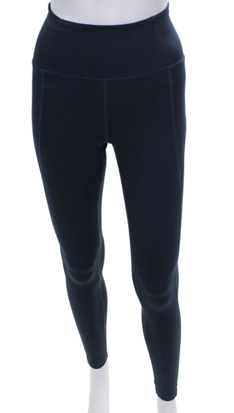 Girlfriend Collective Womens Compression Leggings Blue Recycled Polyester Size X
