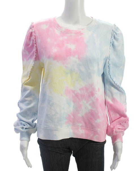 Generation Love Womens Tie-dye Pullover Sweatshirt Multicolor Size L