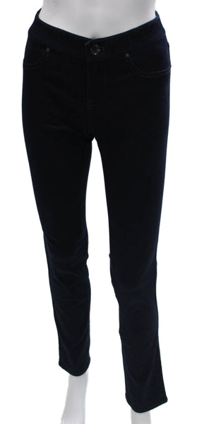 Elie Tahari Women Skinny Jeans Blue Mid Rise Cotton Blend Size 8