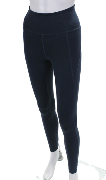 Girlfriend Collective Womens Compression Leggings Blue Recycled Polyester Size X
