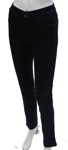 Elie Tahari Women Skinny Jeans Blue Mid Rise Cotton Blend Size 8