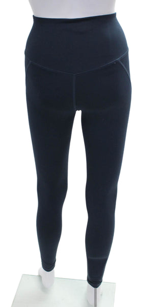 Girlfriend Collective Womens Compression Leggings Blue Recycled Polyester Size X