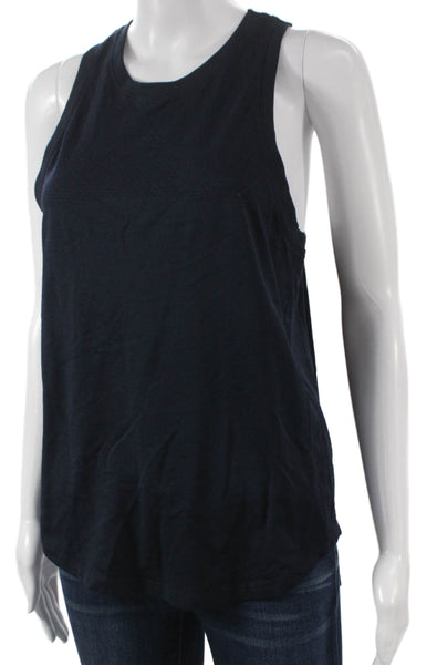 Varley Womens Skinny Jeans Gray Cotton Blend Round Neck Sleeveless Size S