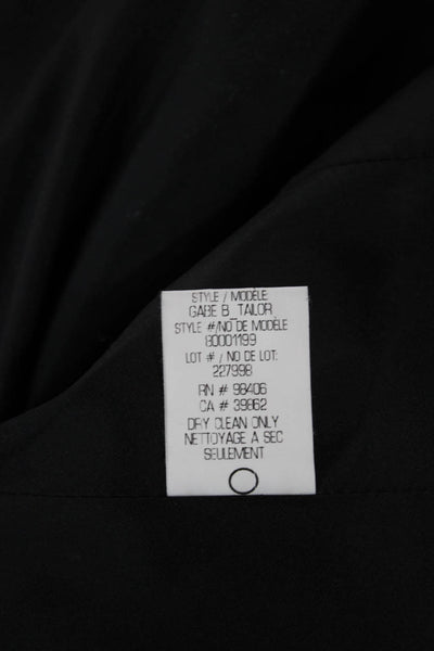 Theory Womens Gray Wool Blend Button Blazer Size 10
