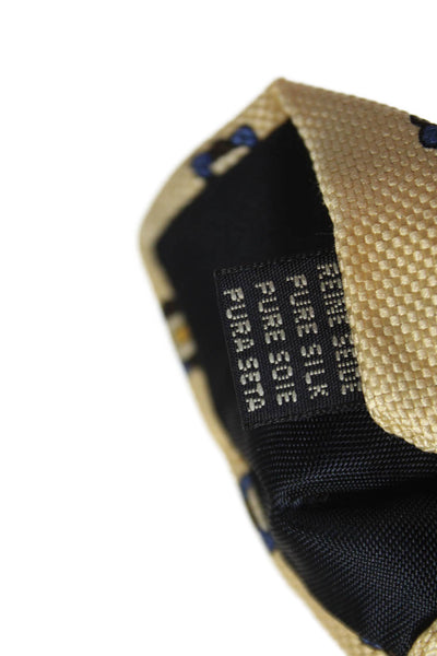Jacobs Ties Men Geometric Print Classic Tie Yellow
