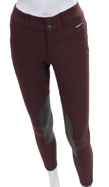 Kerrits Womens Riding Pants Red Nylon Solid Inseam 24 Size XS