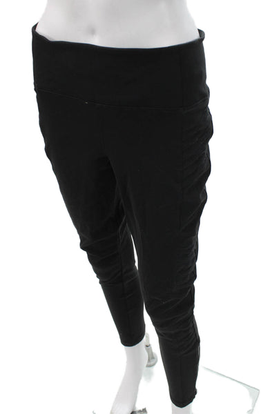 Athleta Womens Ankle Leggings Black Nylon Size M