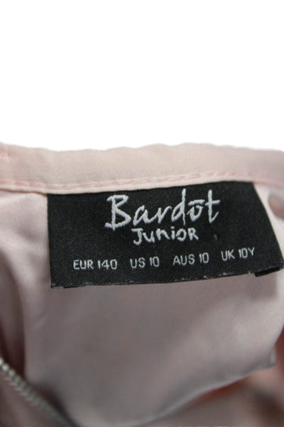 Bardot Junior Childrens Girls Lace Tiered A Line Dress Pink Size 10