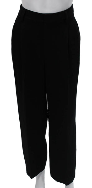 Ellen Tracy Women Dress Pants Black Triacetate Size 4 Petite
