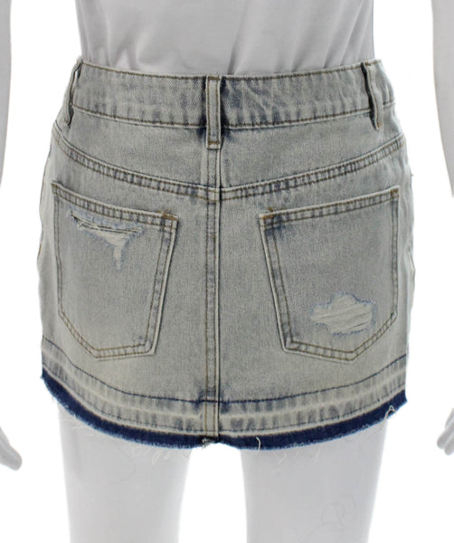 Edikted Womens Basic Brown Acetate Short Skirt Zip Solid Fall Petite Size XS