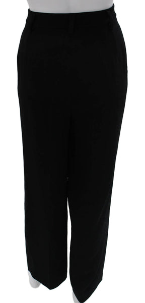 Ellen Tracy Women Dress Pants Black Triacetate Size 4 Petite
