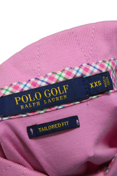 Polo Golf Ralph Lauren Women Pink Collared Cotton Short Sleeve Polo Size 2XS
