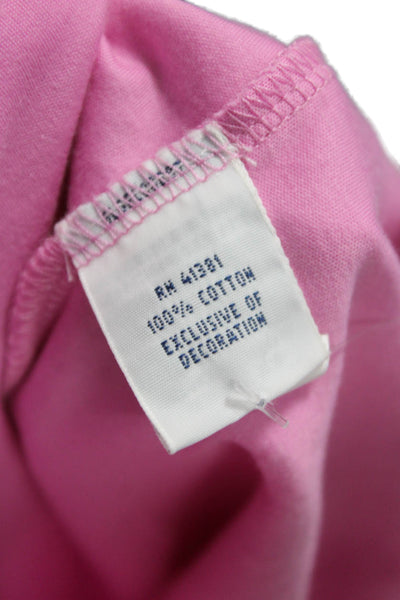 Polo Golf Ralph Lauren Women Pink Collared Cotton Short Sleeve Polo Size 2XS