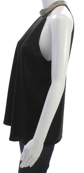Generation Love Women Halter Sleeveless Black Basic Polyester Blouse Size M