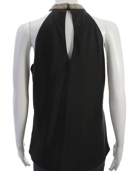 Generation Love Women Halter Sleeveless Black Basic Polyester Blouse Size M