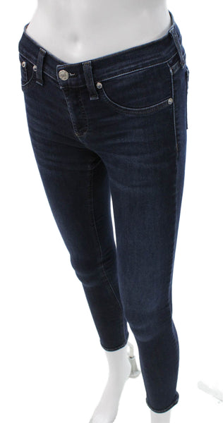Rag & Bone Jean Womens Skinny Jeans Brown Denim Zip Size 26