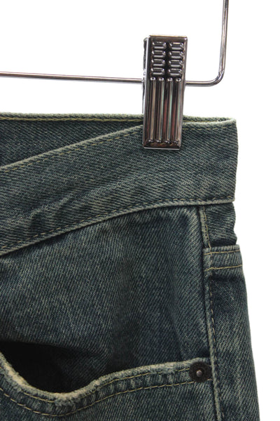 I AND ME Womens Straight Jeans Blue 100% Cotton Mid Rise Inseam 30 Size 26