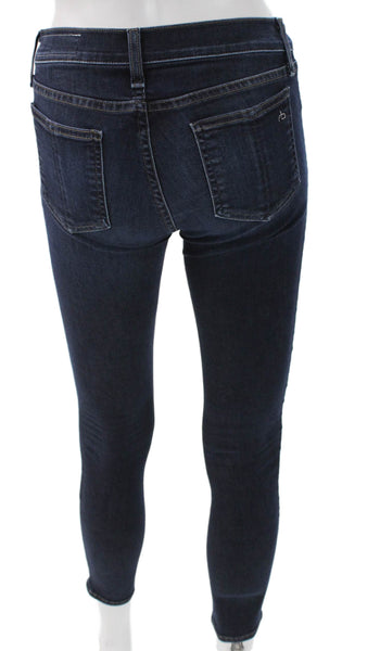 Rag & Bone Jean Womens Skinny Jeans Brown Denim Zip Size 26
