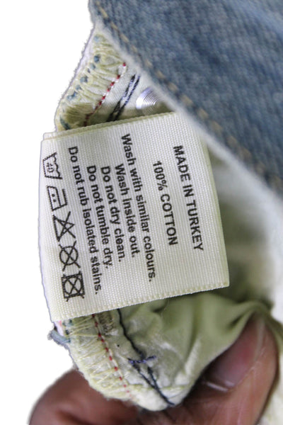 I AND ME Womens Straight Jeans Blue 100% Cotton Mid Rise Inseam 30 Size 26