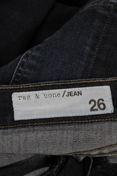 Rag & Bone Jean Womens Skinny Jeans Brown Denim Zip Size 26