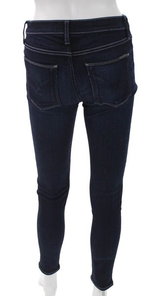Hudson Women Red Striped Denim Jeans Mid Rise 29 Inseam Size 26
