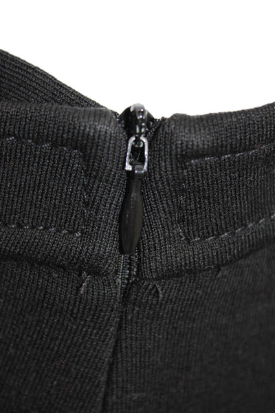 St. John Caviar Women Dress Pants Wool Blend Black Zip Size 4