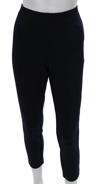 St. John Caviar Women Ankle Leggings Blue Viscose Solid Size S