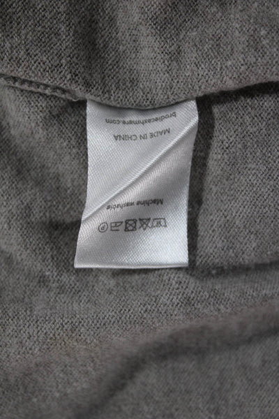 Whisper By Brodie Women Cashmere VNeck Striped Pullover Beige 3/4 Sleeve Size S