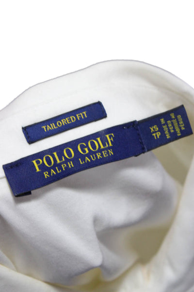 Polo Golf Ralph Lauren Women Basic Polo Collared Cotton Ivory Size XS