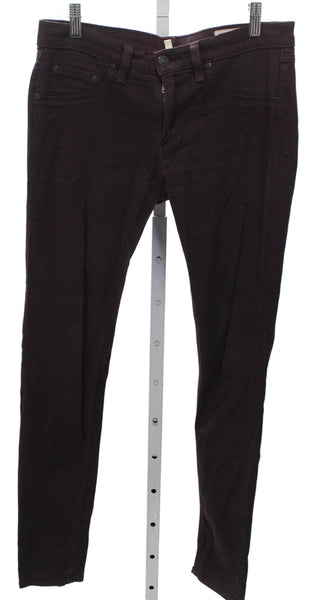 Rag & Bone Jean Women Purple Skinny Jeans Cotton Button Size 28