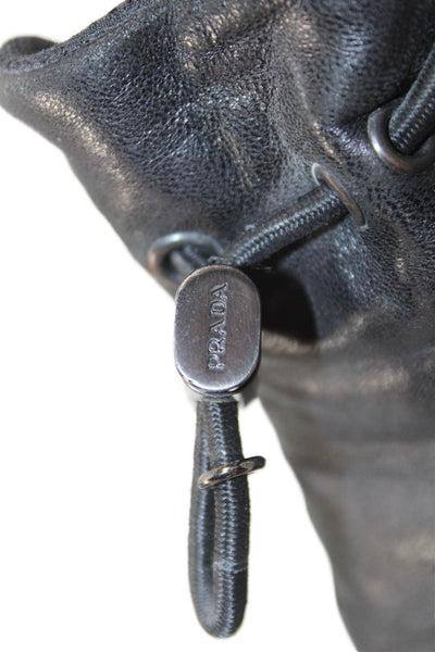 Lululemon Women Leather Loafers Black Slip On Size 8