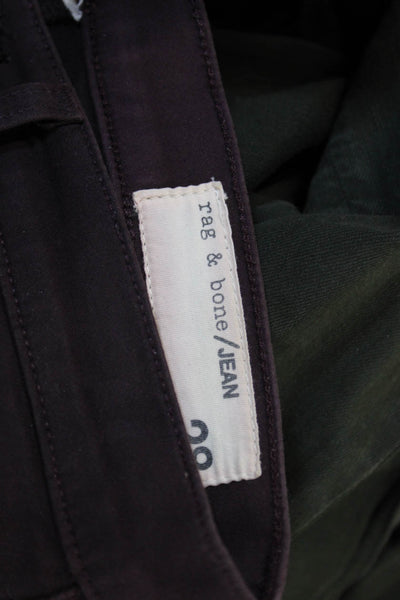 Rag & Bone Jean Women Purple Skinny Jeans Cotton Button Size 28