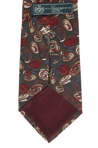 Designer Mens Geometric Print Classic Tie Multicolor