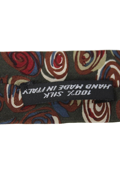 Designer Mens Geometric Print Classic Tie Multicolor