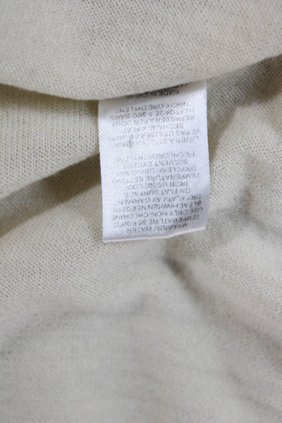 Joseph Women Tunic Tank Ivory Sleeveless Crew Neck Nylon Spring Size M