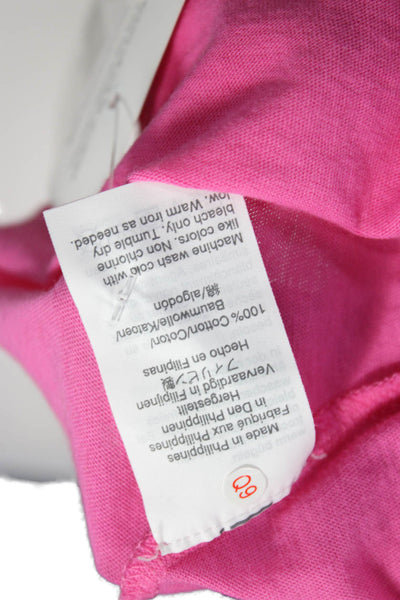 J Crew Women Basic Turtleneck Long Sleeve T-Shirt Pink 100% Cotton Size XS