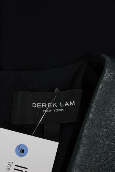 Derek Lam Women White Striped Collared Long Sleeve Button-Up Dress Size 4