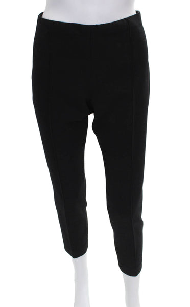 The Row Womens Ankle Pants Black Virgin Wool Zip Size 6