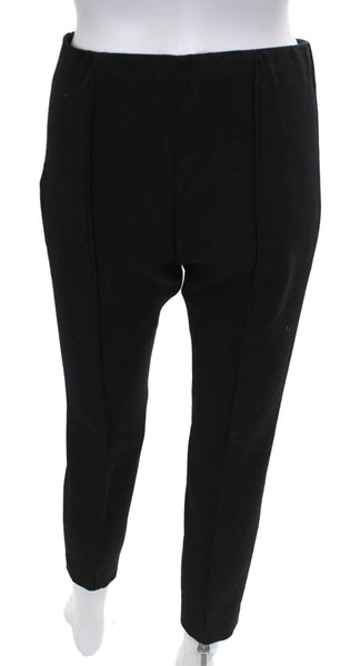 The Row Womens Ankle Pants Black Virgin Wool Zip Size 6