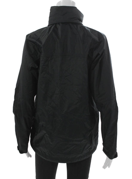 Ralph Lauren Golf Mens Windbreaker Jacket Black Nylon Zip Long Sleeve Size S