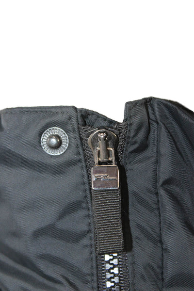 Ralph Lauren Golf Mens Windbreaker Jacket Black Nylon Zip Long Sleeve Size S
