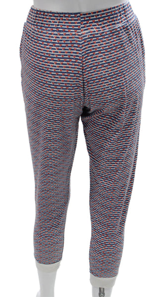 Joy Street Womens Capri Pants Blue Striped Cotton Pull On Spring Size XS